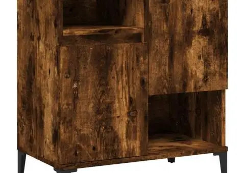 Dulapuri, 2 buc, stejar afumat, 60x30x75 cm, lemn prelucrat - 5/5