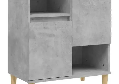 Dulapuri, 3 buc, gri beton, 60x35x70 cm, lemn prelucrat - 5/5