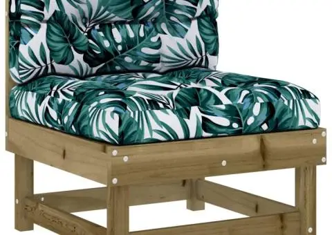 Set mobilier de grădină cu perne, 5 piese, lemn de pin tratat - 5/5