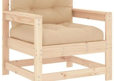 Set mobilier de grădină cu perne, 7 piese, lemn masiv - 5/5