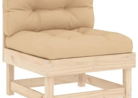 Set mobilier de grădină cu perne, 8 piese, lemn masiv - 5/5