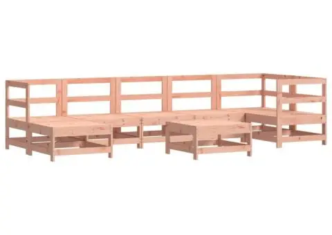 Set mobilier de grădină cu perne, 8 piese, lemn masiv douglas - 3/5