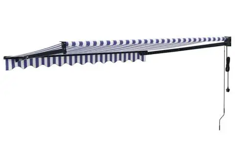 Copertina automată retractabilă, albastru și alb, 3,5x2,5 m - 5/5