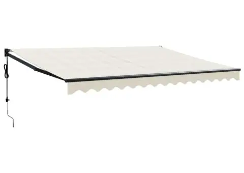 Copertină retractabilă automată, crem, 4,5x3 m - 2/5