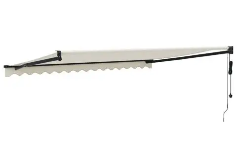 Copertină retractabilă automată, crem, 4,5x3 m - 5/5