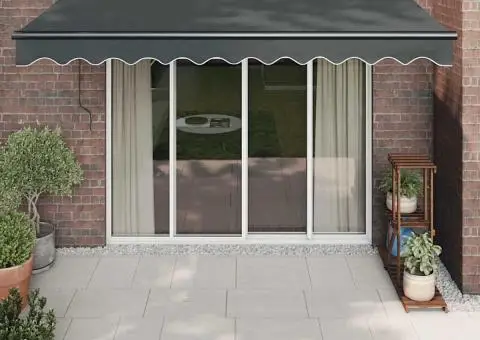 Copertină automată retractabilă, antracit, 3,5x2,5 m - 1/5