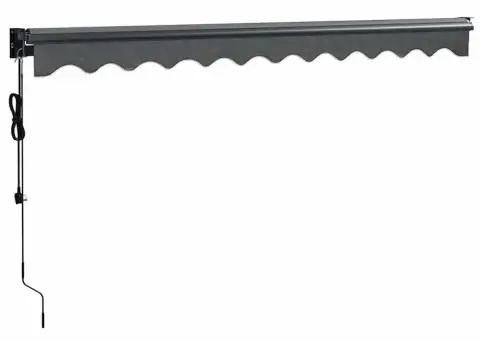 Copertină automată retractabilă, antracit, 3,5x2,5 m - 4/5