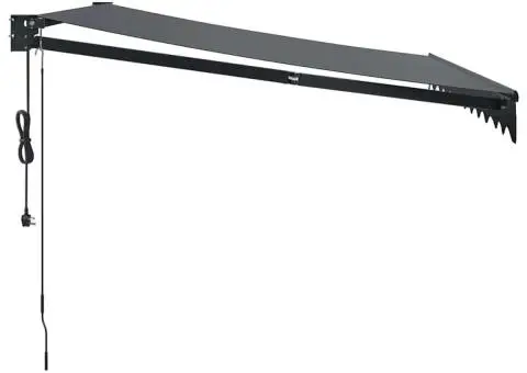 Copertină automată retractabilă, antracit, 3,5x2,5 m - 5/5