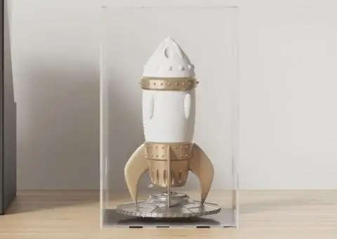 Cutie de prezentare, transparent, 14x14x22 cm, acril - 1/5