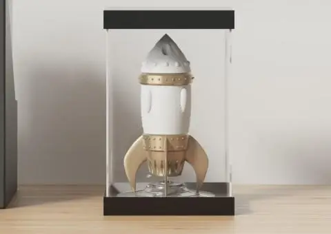 Cutie de prezentare, transparent, 14x14x22 cm, acril - 1/5