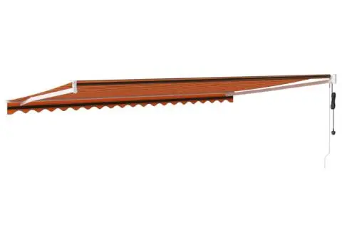 Copertina retractabilă automată, portocaliu și maro, 5x3 m - 5/5