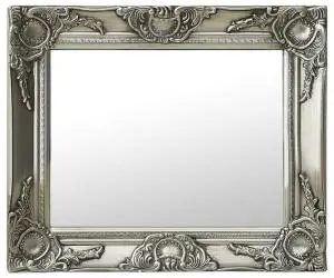vidaXL Oglindă de perete în stil baroc, argintiu, 50 x 40 cm
