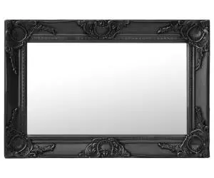 vidaXL Oglindă de perete în stil baroc, negru, 60 x 40 cm