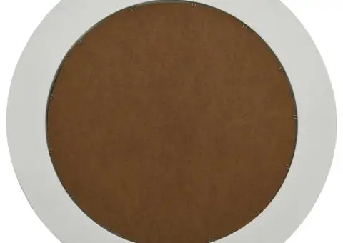 Oglindă de perete în stil baroc, alb, 50 cm - 4/5