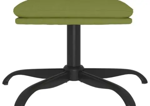 Taburet, verde deschis, 60x60x36 cm, catifea - 3/5