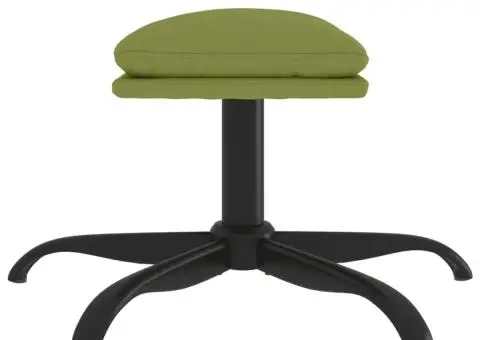 Taburet, verde deschis, 60x60x36 cm, catifea - 4/5