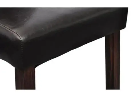 Scaune de bucătărie, 6 buc., maro, piele ecologică - 5/5