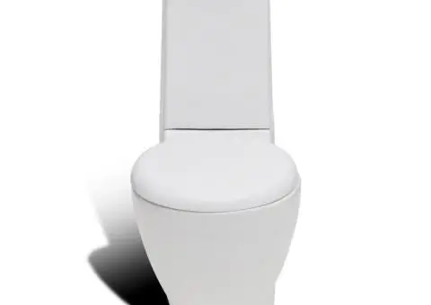 Set de toaletă & bideu, alb, ceramică - 4/5