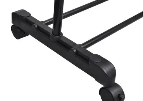 Cuiere de haine reglabile, 2 buc., 1 bară suspendată - 3/5