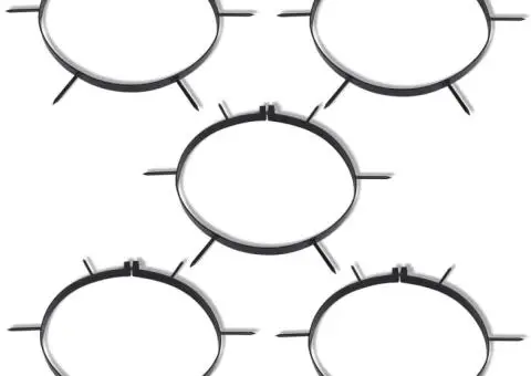 Rolă neagră pentru gazon de grădină cu 5 benzi de aerare, 30 cm - 2/4