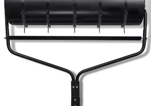 Rolă neagră pentru gazon de grădină cu 5 benzi de aerare, 30 cm - 4/4