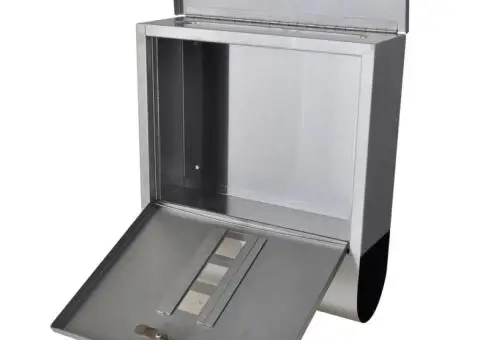 Cutie poștală dublă pe suport din oțel inoxidabil - 3/5