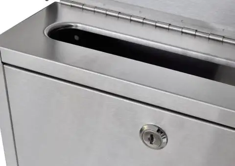 Cutie poștală dublă pe suport din oțel inoxidabil - 4/5