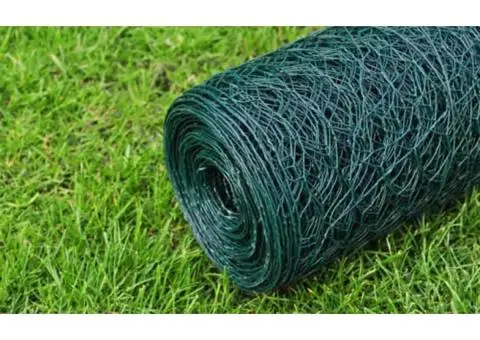 Plasă de sârmă găini, verde, 25 x 0,5 m, cu înveliș PVC - 4/4