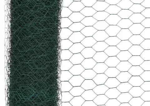 Plasă de sârmă găini, verde, 25 x 1,2 m, oțel cu înveliș PVC - 3/4