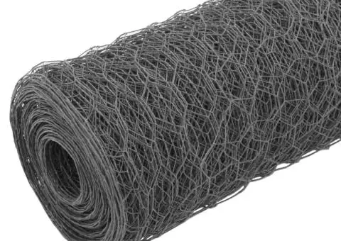 Plasă de sârmă găini, gri, 25 x 0,75 m, oțel cu înveliș PVC - 2/4