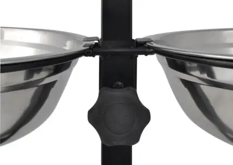 Suport pentru câine & 2 boluri din oțel inoxidabil x 4,1 l - 4/5