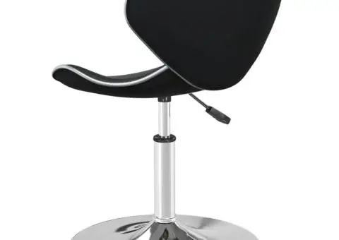 Scaun de bar, negru, piele ecologică - 5/5