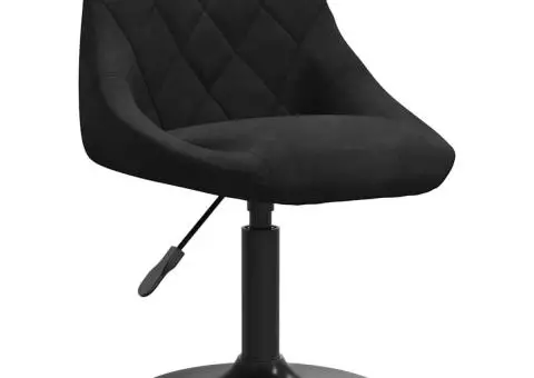 Scaun de bar, negru, catifea - 2/5