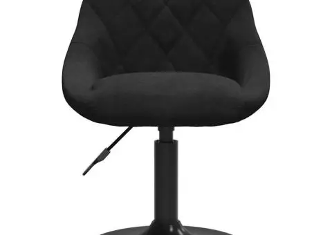 Scaun de bar, negru, catifea - 3/5