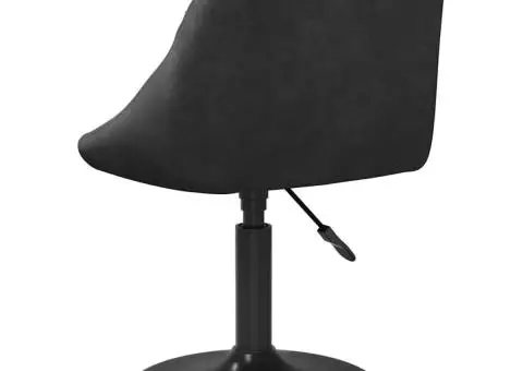 Scaun de bar, negru, catifea - 5/5