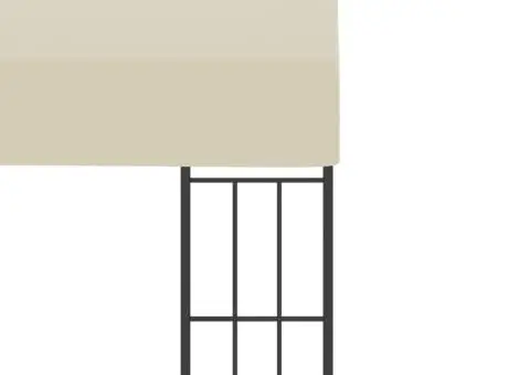 Pavilion de perete, crem, 3 x 3 m, material textil - 5/5