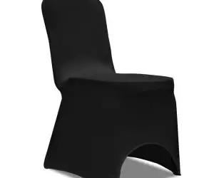 vidaXL Huse de scaun, elastice, 100 buc, negru