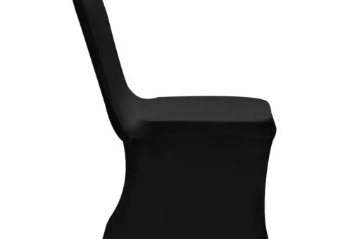 Huse de scaun, elastice, 100 buc, negru - 3/5