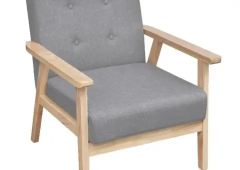 Set canapele 2 piese Textil Gri deschis - 4/5