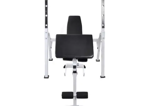 Bancă antrenament rastel greutăți, set haltere/gantere, 60,5kg - 4/5