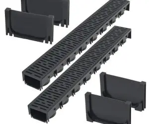 vidaXL Canale de drenaj, 2 m, plastic
