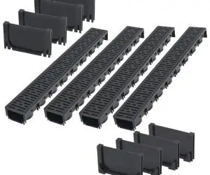 vidaXL Canale de drenaj, 4 m, plastic