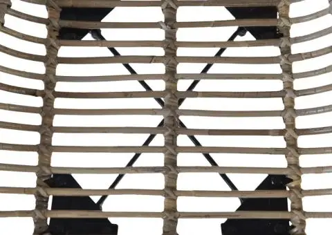 Scaune de bucătărie, 6 buc., maro, ratan natural - 5/5