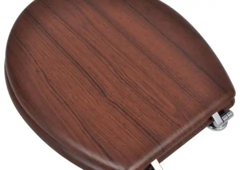 Capace WC, 2 buc., maro, MDF - 3/5