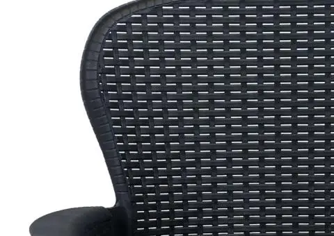 Set mobilier de exterior, 5 piese, antracit, plastic ratan - 5/5