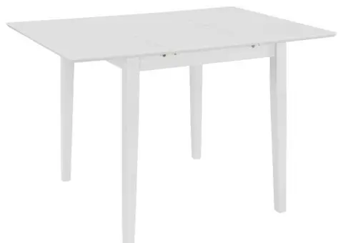 Set mobilier de bucătărie, 5 piese, alb, MDF - 2/5