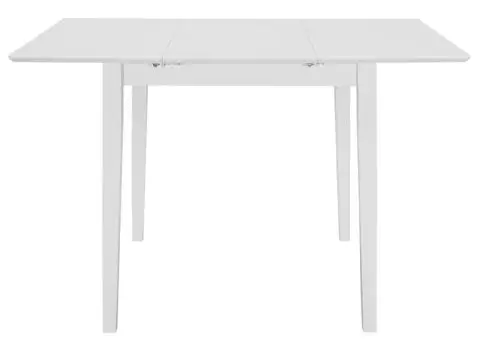 Set mobilier de bucătărie, 5 piese, alb, MDF - 4/5