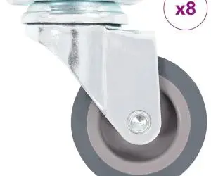 vidaXL Roți pivotante, 8 buc., 50 mm