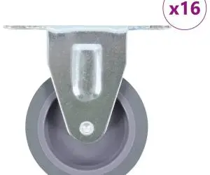 vidaXL Roți fixe, 16 buc., 75 mm