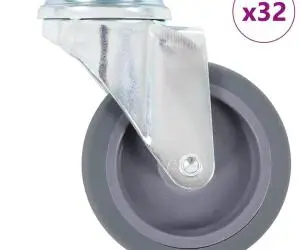 vidaXL Roți pivotante, 32 buc., 75 mm